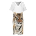 thumbnail image 3 of Little Tiger-vestido holgado con bolsillo para mujer elegante elegante, 3 of 6