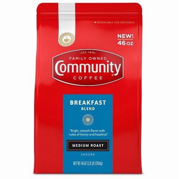 Community Coffee Ground, Breakfast Blend (46 oz.)