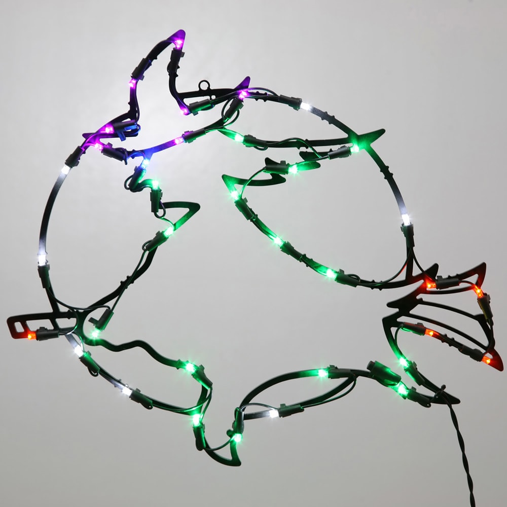 Vickerman 18" Witch Wire Silhouette with 35 LED Lights