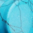 thumbnail image 3 of A Pair of Turquoise Stone Double Flared Ear Gauge Plug, 3 of 3