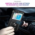 thumbnail image 6 of SaniMore Tri-layer Case for Samsung Galaxy Z Flip 5 6.7" 2023, 360° Rotating Holder/Kickstand Rugged PC Back + TPU Bumper Magnetic Car Mount Anti-fingerprint Heavy Duty Protective Case, Black, 6 of 8