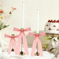 thumbnail image 3 of 12-Pack Pink Bow Ribbon Decorations Set for Gift Wrapping Candle Holders Christmas Tree Small Bows for Party Wedding Holiday Decor(Pink), 3 of 6