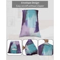 thumbnail image 7 of Purple Turquoise Pillow Covers King Size, Geometric Modern Abstract Oil Painting Soft Bed Throw Pillowcases Breathable Cooling Long Lumbar Body Pillow Sham Cover for Bed Sofa 20''x40'', 7 of 7