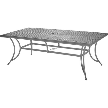 Hanover Traditions 9-Piece Dining Set in Blue with 8 Stationary Chairs and a 42" x 84" Dining Table in a Gray Finish