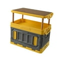 thumbnail image 3 of koolsoo Camping Storage Box Container with Wooden Lid for Traveling Barbecue Fishing Yellow, 3 of 9