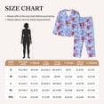 thumbnail image 4 of Fotbe coffee love cup winter Pattern Long Sleeve Pajama Set for Women,Sleepwear Set,2-piece Loungewear Set,Soft PJs Comfy Nightwear with Pockets -, 4 of 7