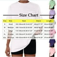 thumbnail image 2 of Womens Oversized T Shirts, Short Sleeve Shirts for Women Summer Casual Loose Fit Solid Color Crewneck Tees with Pockets, 2 of 6