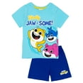 thumbnail image 1 of Baby Shark Pyjama Deux Pièces à Manches Courtes et Jambes Courtes Bleu pour Garçons, 1 of 6