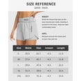 thumbnail image 6 of Womens High Waist Running Shorts Athletic Workout Quick Dry Shorts for Women with Pockets Gym Yoga White Summer Shorts, 6 of 6