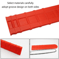 thumbnail image 2 of 18-Inch Chainsaw Guide Bar Cover: Durable Plastic Protection for 12", 16", 18", 20" Bars – Bright Red, Impact-Resistant, Easy Install/Remove for Transport & Storage – Essential Chainsaw Accessory, 2 of 7