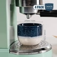 thumbnail image 2 of czcpp-Ceramic Espresso Cup Set - Espresso Cup Set for Coffee and Tea, 4 oz Mini Coffee Mugs Demitasse Cups, Coffee Mug for Cafe, Hotel, and Restaurant, Pack of 4, Blue, Microwave & Freezer Safe, 2 of 4