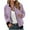 Light Purple, variant on felwors Womens Casual Daily Jackets Lightweight Zip Up Casual Jacket Stand Short Sports Outwear Zipper Tops Grey, M