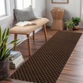 thumbnail image 1 of Cestavie Hallway Runner Rug Checkered Carpet Custom Size 4FTX21FT, Indoor Outdoor Waterproof Area Rug for Entryway, Kitchen, Garage, Stairs, Front Door, Laundry Room, Commercial Use, 1 of 7
