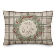 thumbnail image 2 of Creative Products Merry and Bright Plaid 20 x 14 Spun Poly Pillow, 2 of 3