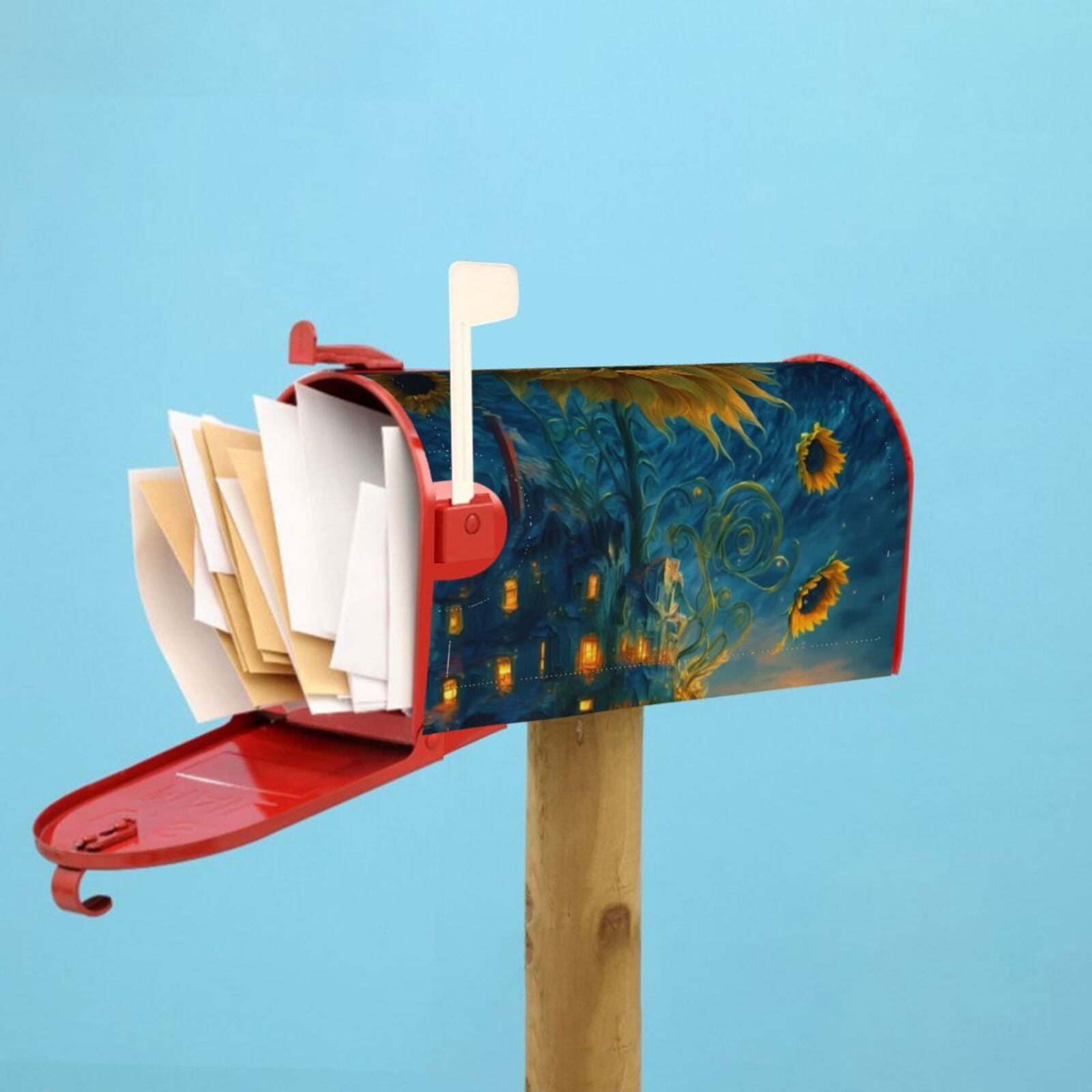 Kdxio Magnetic Mailbox Cover 21x18 in Mailbox Cover Outdoor Decoration Holiday Mailbox Covers for Home Garden Yard-21x18 in