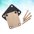 thumbnail image 3 of 2Pcs Metal Rectangular Electric Guitar Part Accessory Neck Plate Assorted Color 6.8 x 5.1 x 0.35 Cm, 3 of 8