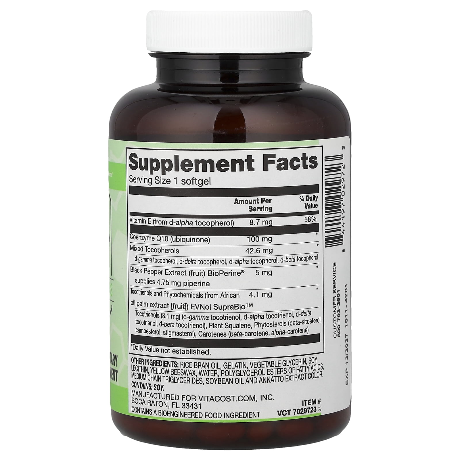 Vitacost Synergy®, ToCoQ10®, 240 Softgels