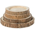 thumbnail image 4 of Wood Tree Bark Indented Display Tray Serving Plate Platter Charger, 4 of 10