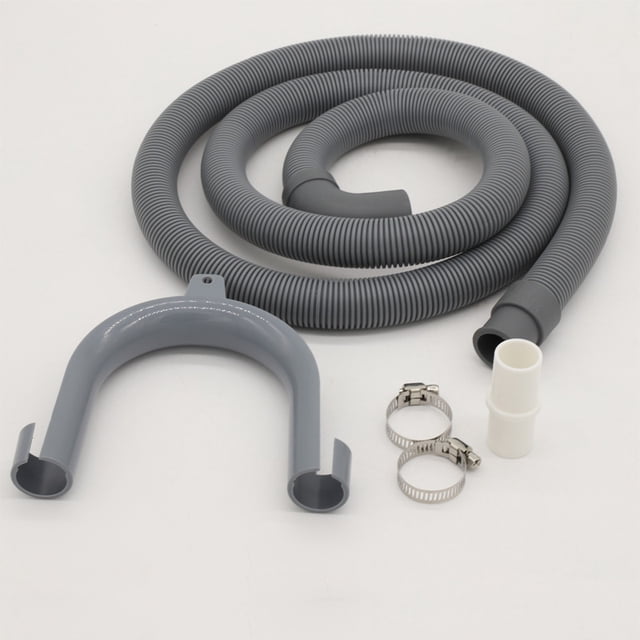 Tuyau de Vidange pour Machine à Laver à Tambour 2M Kit d'Extension Accessoires de Machine à Laver