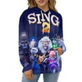 thumbnail image 4 of Movie Sing 2 Hoodie 3D Print Pullover Hooded Long Sleeve Sweatshirts Tops Blouse with Pocket for Mens Womens, 4 of 8