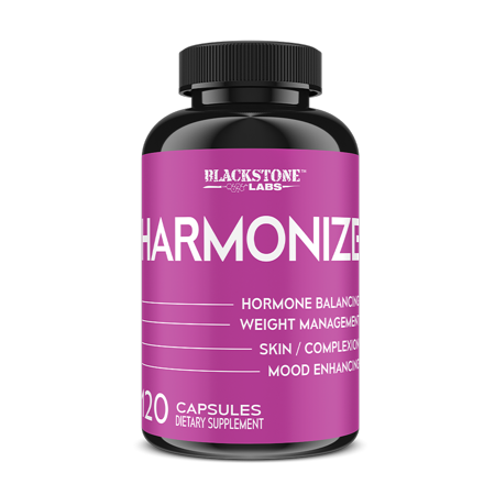 Blackstone Labs Harmonize for Women - 120 Capsules - Hormone & Weight Management - Mood Enhancer - Helps Skin