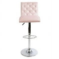 thumbnail image 3 of Impressions Vanity Elizabeth Crystal Tufted Vanity Stool with Adjustable Height (White), 3 of 8