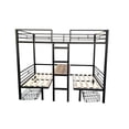 thumbnail image 3 of JERFIT Size Loft Bed with Table Sets Transformable to Twin over Twin Bunk, 3 of 7
