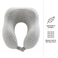 thumbnail image 4 of Home-Complete 5-inch 1-lb Memory Foam Travel Pillow with Washable Cover (Gray), 4 of 9