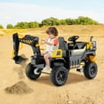thumbnail image 2 of Costway 24V Ride On Excavator, 4WD Electric Truck Construction Vehicle with Remote Control, 2 of 10