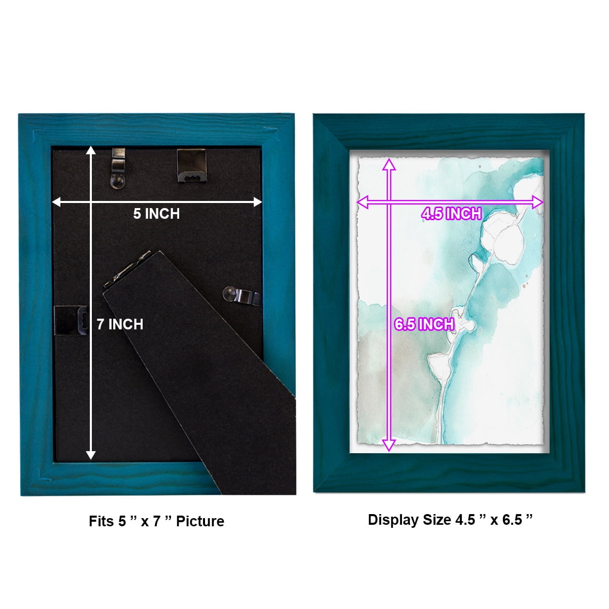 Ginkgo on Dusty Teal VII - Framed Print w/glass - Ocean Blue
