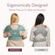 thumbnail image 4 of Portabebés Momcozy con hebilla ajustable Air-Mesh, gris y verde, 4 of 8