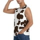 thumbnail image 3 of Fotbe Brown Cow Men's Camiseta sin Mangas Estampada para Hombres, Playera Casual para Gimnasio, Entrenamiento, Playa-Small, 3 of 7