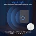 thumbnail image 6 of Door Chime, GreenCycle Magnetic Sensor Wireless Door Chime Bell, Wireless Door Open Contact Sensor Alarm Chime with 600FT Range 48 Chimes 5 Volume Levels Night Light Function IP66 Waterproof, 6 of 10