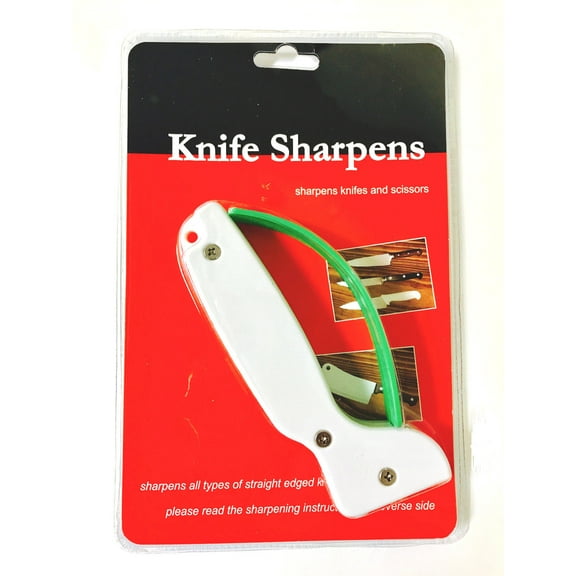 CableVantage Knife and Tool Sharpener 001 White with Full Length Finger Guard