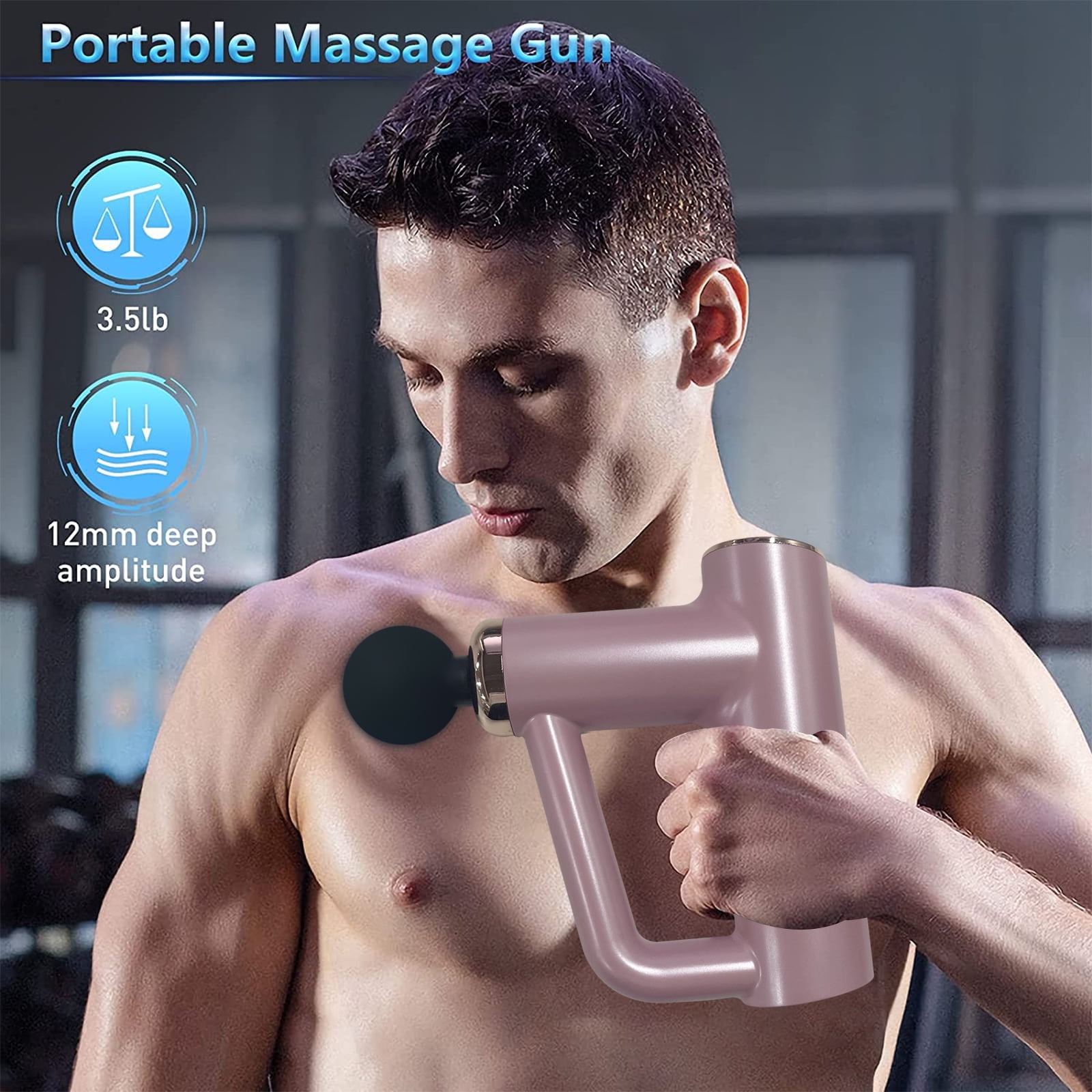  RBX Vibra Heal Massage Gun, Deep Tissue Percussion & Muscle  Massager for Athletes, Quiet Electric Sport Massager, Portable Massager for  Pain Relief, Relaxation, and Muscle Fatigue (Red) : Health & Household