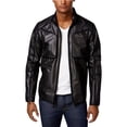 thumbnail image 1 of Chaqueta Bomber de béisbol Calvin Klein para hombre color negro extragrande, 1 of 1