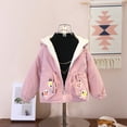 thumbnail image 3 of Baby Girls Boys' Winter Fleece Jackets With Hooded Toddler Cotton Dress Warm Lined Coat Outer Clothing, 3 of 6