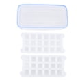 thumbnail image 3 of Bandeja de silicona para cubitos de hielo, bandeja para cubitos de hielo de 1,7 l, bandeja para cubitos de hielo para el hogar, accesorio para hacer hielo con tapa, mejore su experiencia, 3 of 9