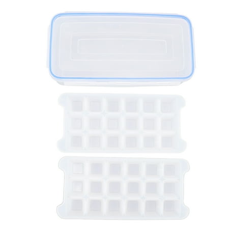 

Household Ice Tray 2 Tiers Ice Tray 36 Grids Lightweight Environmental Protection 1.7L For Bar