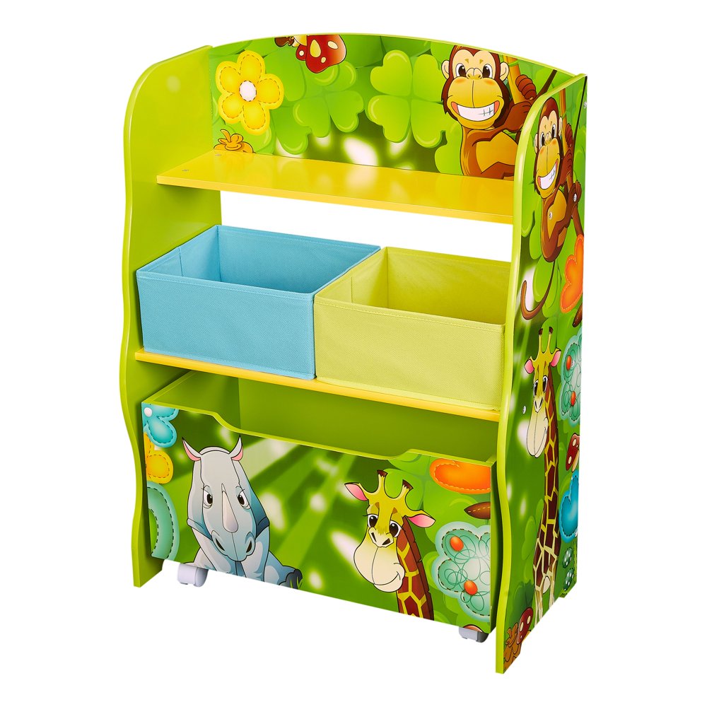 Senda kid's Jungle Deluxe 2 Shelf Organizer, Storage Box and 2 Bins