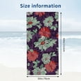 thumbnail image 3 of PHYHOO Mint Flowers Purple Beach Towels Oversized Microfiber Beach Towel for Adults Quick Dry Sand Free Absorbent Large Beach Blanket for Outdoor Travel Swim Pool Camping 30x60in, 3 of 8
