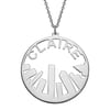 Personalized Cityscape Name Necklace Boston Skyline