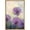 NATURAL, variant on wall26 Framed Canvas Print Wall Art Watercolor Dot Explosion Purple Dandelions Floral Botanical Illustrations Modern Art Rustic Scenic Colorful for Living Room, Bedroom, Office - 24"x36" Wh