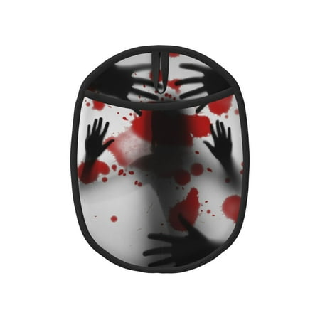 

Pofeuu Shadows Behind Print Silicone Pot Mat Mitten With Hanging Loop Heat Resistant Oven Mitts Non-Slip Bbq Baking Smoking Potholders