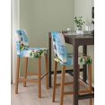 thumbnail image 2 of Lighthouse Bar Stool Covers Set of 6, Blue Coastal Nautical Ocean Beach Palm Tree Stretch Washable Bar Chair Covers with Backs, Removable Pub Counter Height Chair Cover for Kitchen Dining Room Cafe, 2 of 7