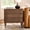 Walnut, variant on 26" Modern 3-Drawer End Table with Charging Station & Power Outlet, Curved Walnut Side Table for Living Room, Bedroom