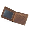 thumbnail image 5 of Top Grain Leather Wallet for Men | RFID Blocking | Extra Capacity Bifold Wallet with 2 ID Windows | Ultra Strong Stitching | Slim Billfold with 8 Card Slots | Gift for Him, 5 of 5