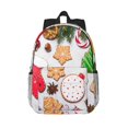 thumbnail image 1 of Disketp Christmas Gingerbread Cookies Mochila Escolar de 15 Pulgadas, Mochila Ligera para Estudiantes, Viajes y Trabajo, Cómoda y Resistente para el Uso Diario, 1 of 6