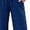 Navy, variant on Two Piece Sets for Women Fall Travel Vacation Outfits Long Sleeve Lounge Sets Side Slit Wide Leg Pants Ndbuld ,Navy,S