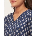 thumbnail image 5 of Moomaya Sleepwear, Printed Kaftan With Shorts Set, Rayon Nightwear 2 Pc Loungewear, 5 of 9